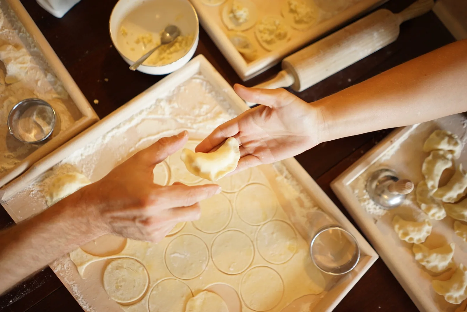 Pierogi, by hand