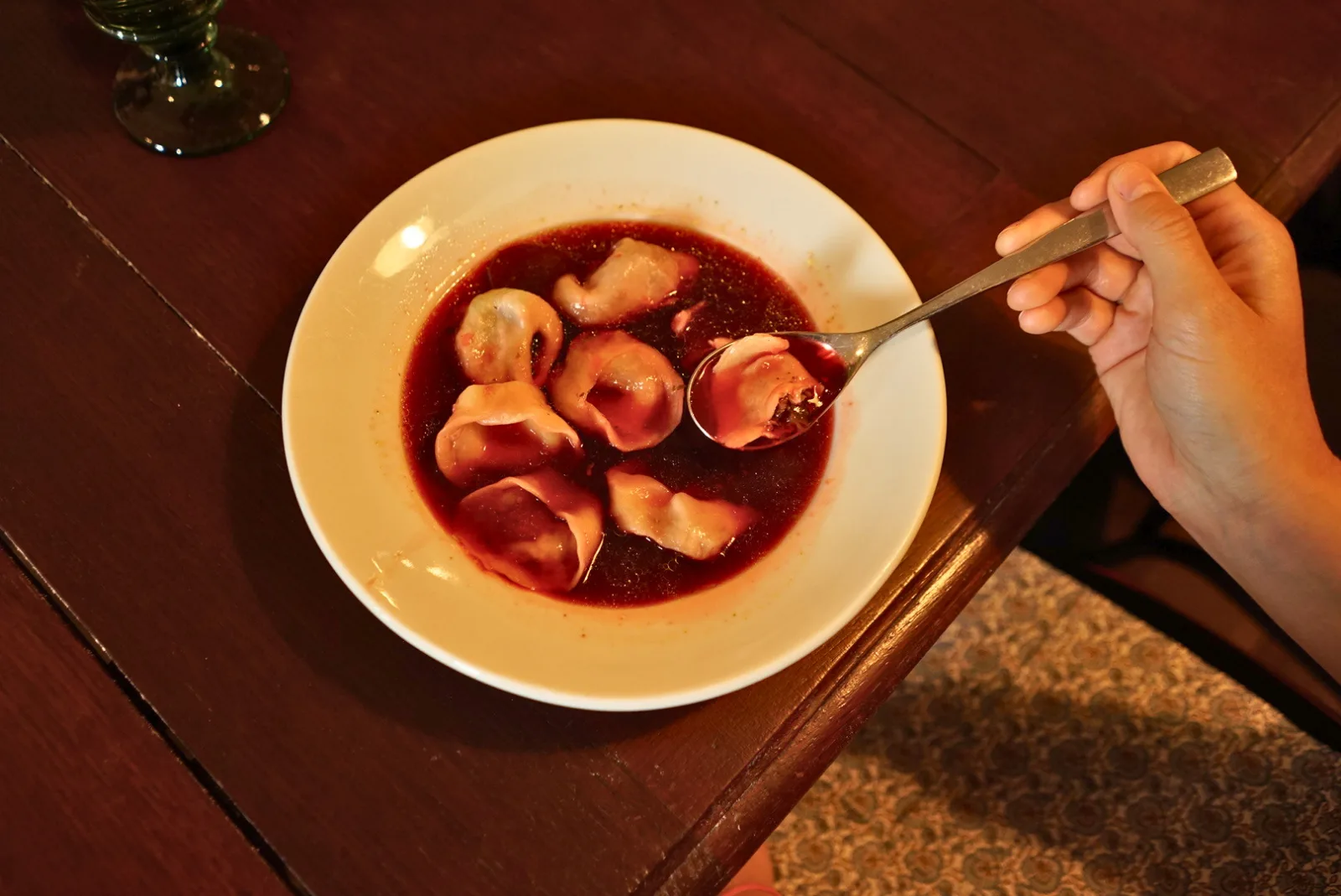 A pot of homemade soup